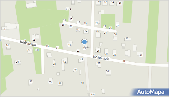 Wyśmierzyce, Kościuszki Tadeusza, gen., 23, mapa Wyśmierzyce
