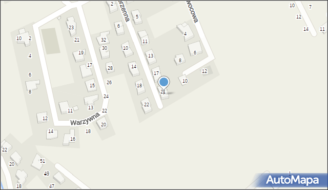 Wysogotowo, Korzenna, 23, mapa Wysogotowo