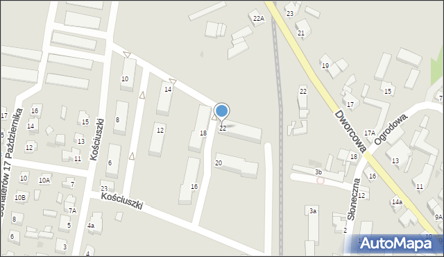 Wysoka, Kościuszki Tadeusza, gen., 22, mapa Wysoka