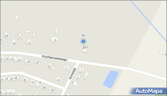 Wysokie Mazowieckie, Kochanowskiego Jana, 15, mapa Wysokie Mazowieckie