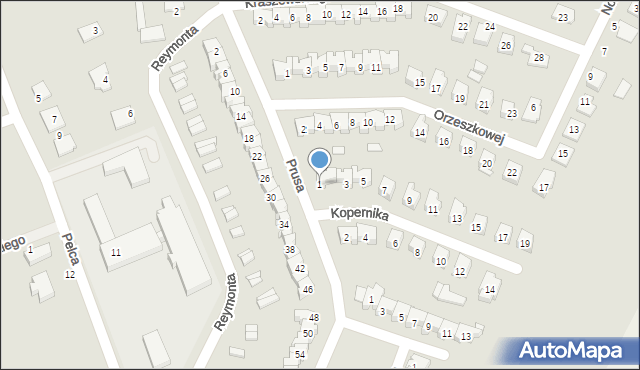 Wysokie Mazowieckie, Kopernika Mikołaja, 1, mapa Wysokie Mazowieckie