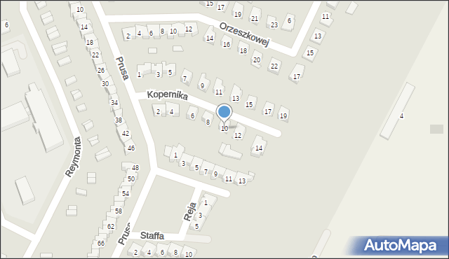 Wysokie Mazowieckie, Kopernika Mikołaja, 10, mapa Wysokie Mazowieckie