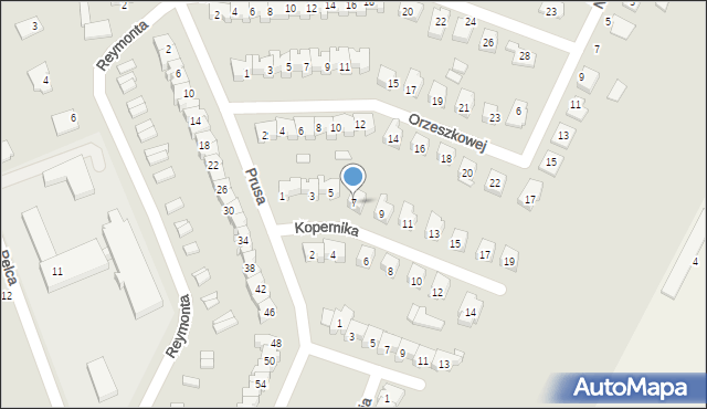 Wysokie Mazowieckie, Kopernika Mikołaja, 7, mapa Wysokie Mazowieckie
