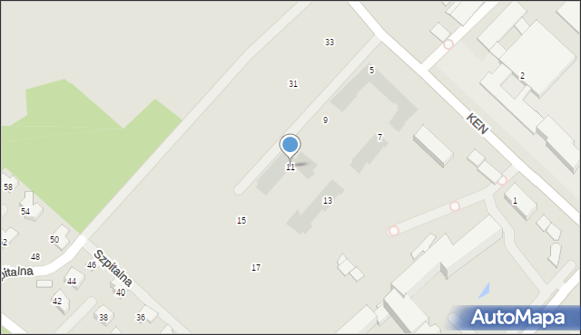 Wyszków, Komisji Edukacji Narodowej, 11, mapa Wyszków