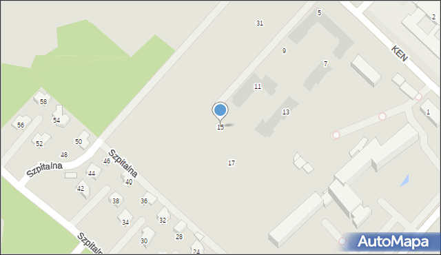 Wyszków, Komisji Edukacji Narodowej, 15, mapa Wyszków