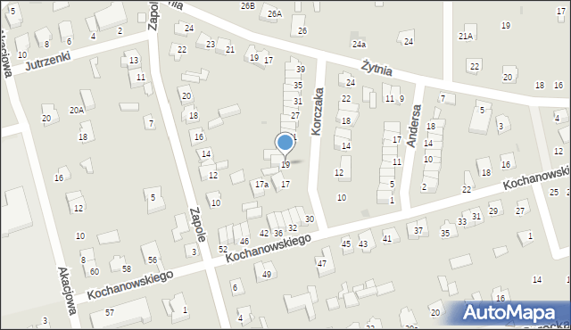 Wyszków, Korczaka Janusza, 19, mapa Wyszków