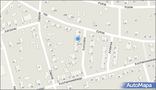 Wyszków, Korczaka Janusza, 27, mapa Wyszków