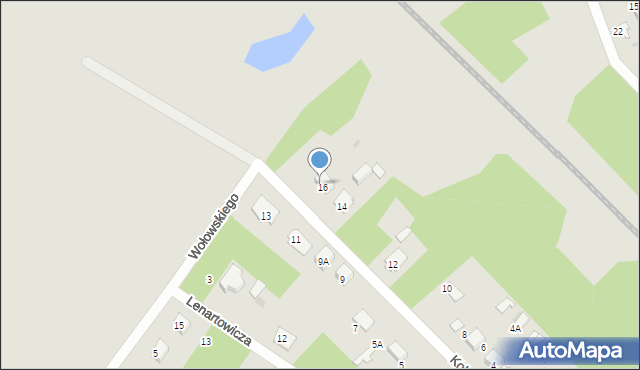 Wyszków, Kolejowa, 18, mapa Wyszków