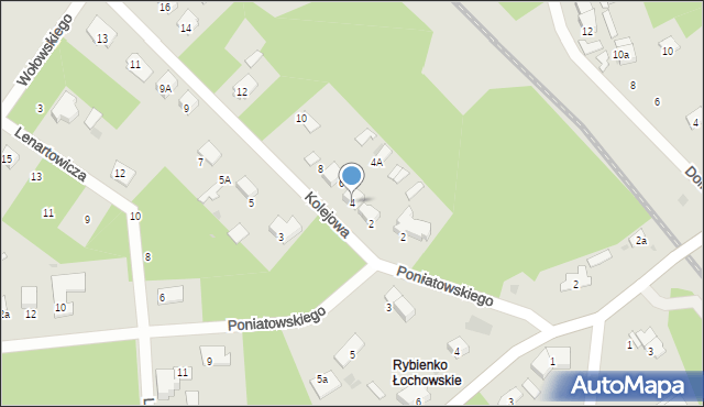 Wyszków, Kolejowa, 4, mapa Wyszków