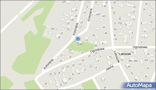 Wyszków, Kolonijna, 23, mapa Wyszków