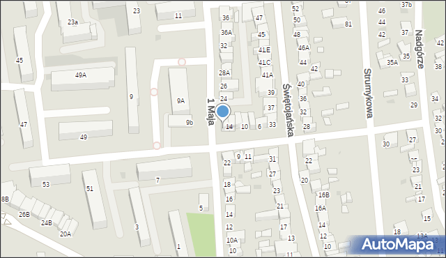 Wyszków, Kowalskiego Wincentego, gen., 16, mapa Wyszków