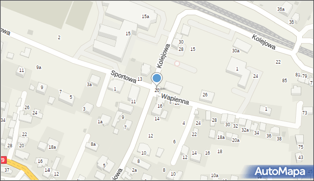 Zabierzów, Kolejowa, 20, mapa Zabierzów