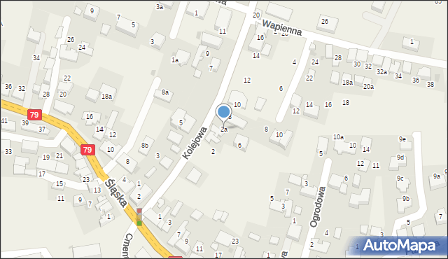 Zabierzów, Kolejowa, 2a, mapa Zabierzów