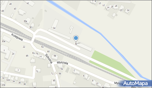 Zabierzów, Kolejowa, 32, mapa Zabierzów