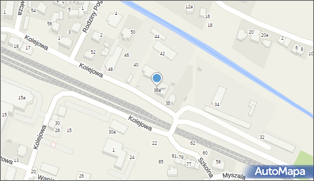 Zabierzów, Kolejowa, 36a, mapa Zabierzów