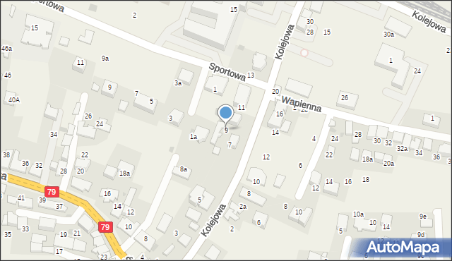 Zabierzów, Kolejowa, 9, mapa Zabierzów