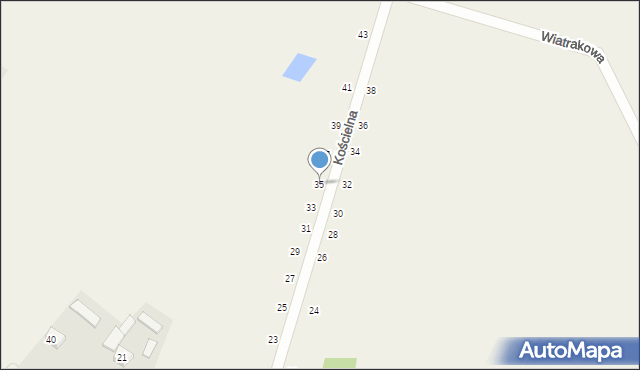 Zabijak, Kościelna, 35, mapa Zabijak