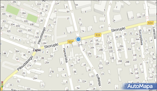 Ząbki, Kołłątaja Hugo, 12, mapa Ząbki