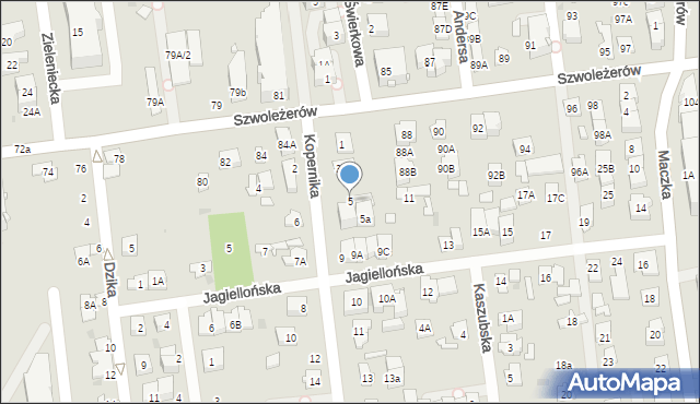 Ząbki, Kopernika Mikołaja, 5, mapa Ząbki