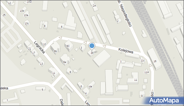 Ząbkowice Śląskie, Kolejowa, 1b, mapa Ząbkowice Śląskie