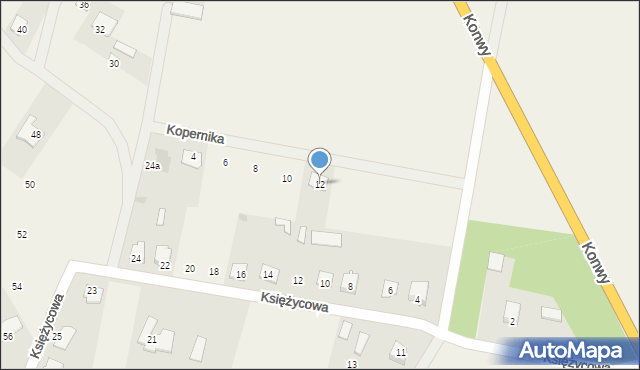 Zabrodzie, Kopernika Mikołaja, 12, mapa Zabrodzie
