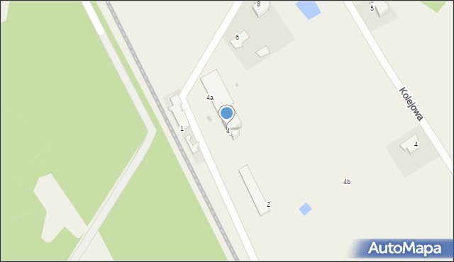 Ząbrowo, Kolejowa, 4, mapa Ząbrowo