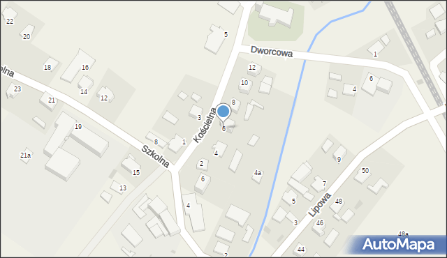 Ząbrowo, Kościelna, 6, mapa Ząbrowo