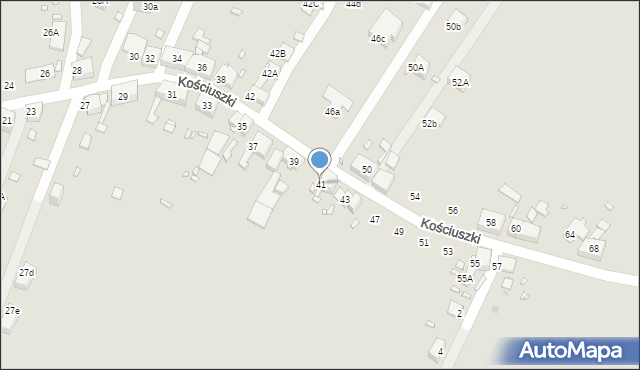 Zabrze, Kościuszki Tadeusza, gen., 41, mapa Zabrza