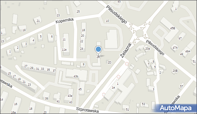 Żagań, Kopernika Mikołaja, 28, mapa Żagań