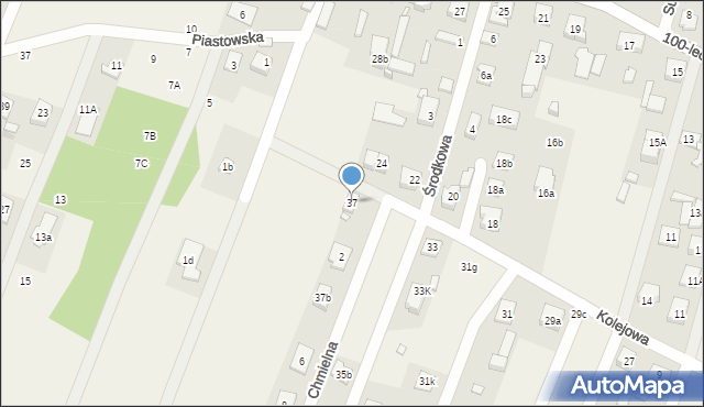 Zagościniec, Kolejowa, 37, mapa Zagościniec