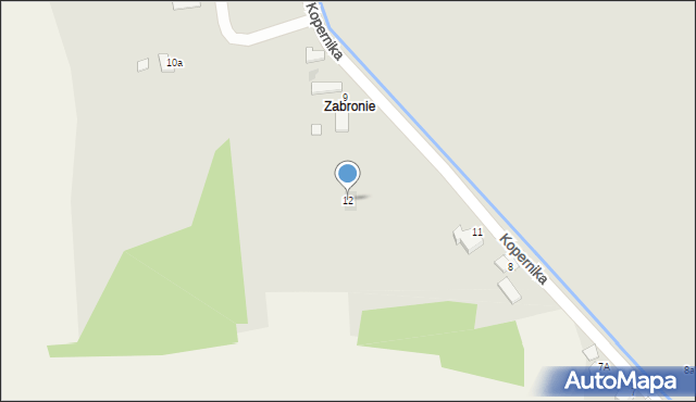 Zakliczyn, Kopernika Mikołaja, 12, mapa Zakliczyn