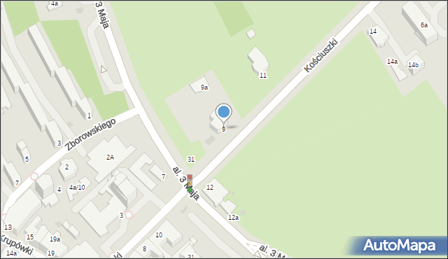 Zakopane, Kościuszki Tadeusza, gen., 9, mapa Zakopanego