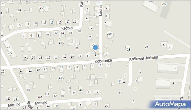 Zamość, Kopernika Mikołaja, 4, mapa Zamościa