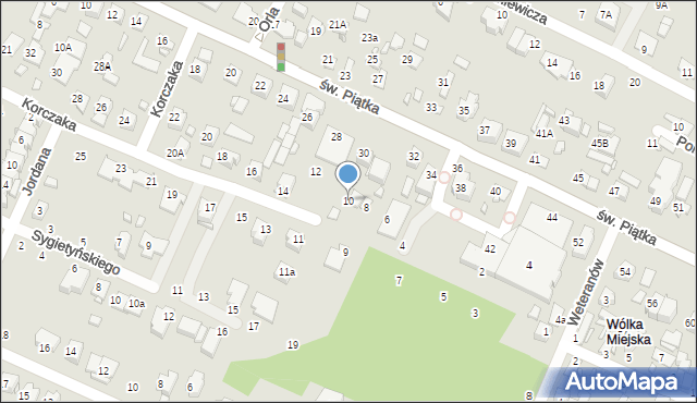 Zamość, Korczaka Janusza, 10, mapa Zamościa