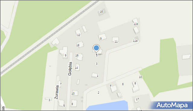 Zamość, Kormoranów, 5, mapa Zamościa