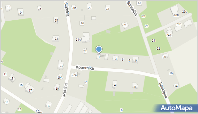 Żarki-Letnisko, Kopernika Mikołaja, 1, mapa Żarki-Letnisko