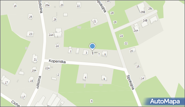 Żarki-Letnisko, Kopernika Mikołaja, 5, mapa Żarki-Letnisko
