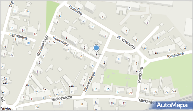 Żarów, Kopernika Mikołaja, 7, mapa Żarów