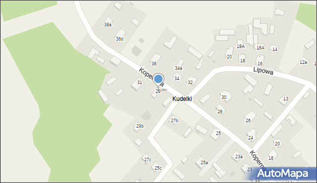 Zarzecze, Kopernika Mikołaja, 29, mapa Zarzecze