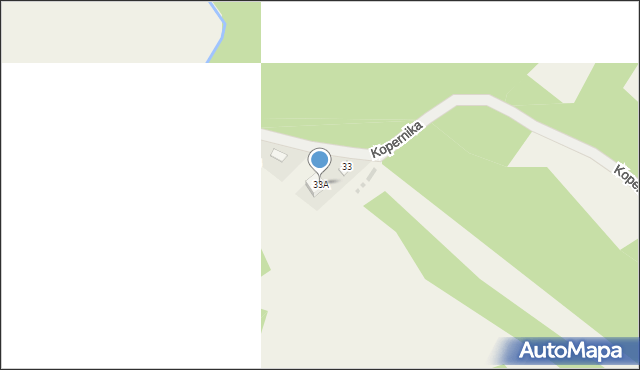 Zarzecze, Kopernika Mikołaja, 33A, mapa Zarzecze