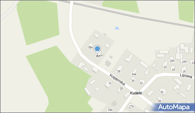 Zarzecze, Kopernika Mikołaja, 36d, mapa Zarzecze