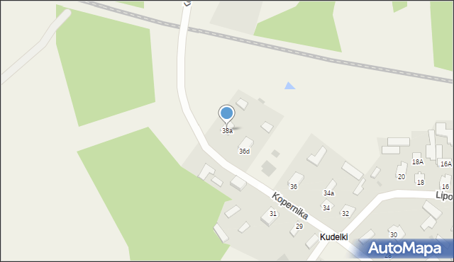 Zarzecze, Kopernika Mikołaja, 38a, mapa Zarzecze