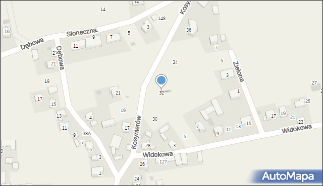 Zastów, Kosynierów, 32, mapa Zastów