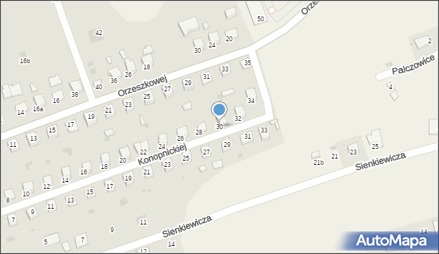 Zator, Konopnickiej Marii, 30, mapa Zator