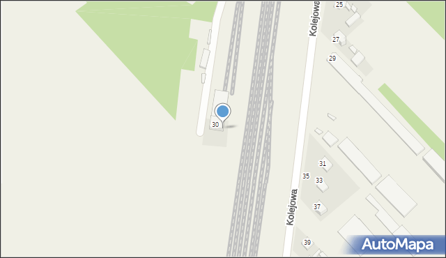 Zawady, Kolejowa, 6, mapa Zawady