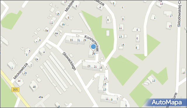 Zawidów, Konopnickiej Marii, 25, mapa Zawidów