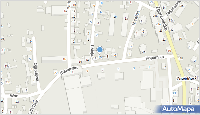 Zawidów, Kopernika Mikołaja, 10, mapa Zawidów