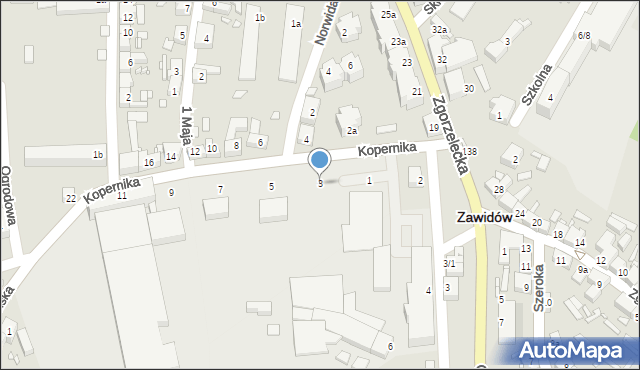 Zawidów, Kopernika Mikołaja, 3, mapa Zawidów