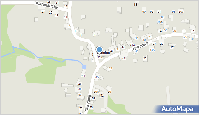 Zawiercie, Kolorowa, 40a, mapa Zawiercie