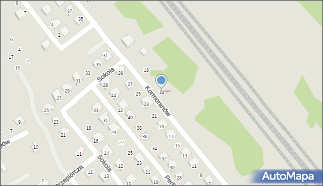 Zawiercie, Kormoranów, 14, mapa Zawiercie